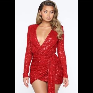 Center Stage Sequin mini dress